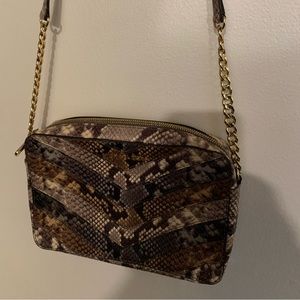 Michael Kors Multi Color Snake Skin Python Crossbody Bag